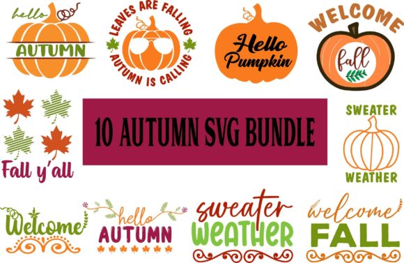 Autumn Svg Bundle Sublimation