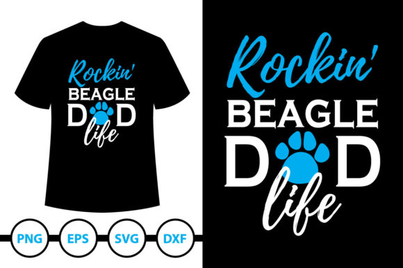 Beagle Dog T-Shirt Design 2: Graphics & Print Templates