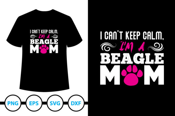 Beagle Dog T-Shirt Design 9: Graphics for Print Templates