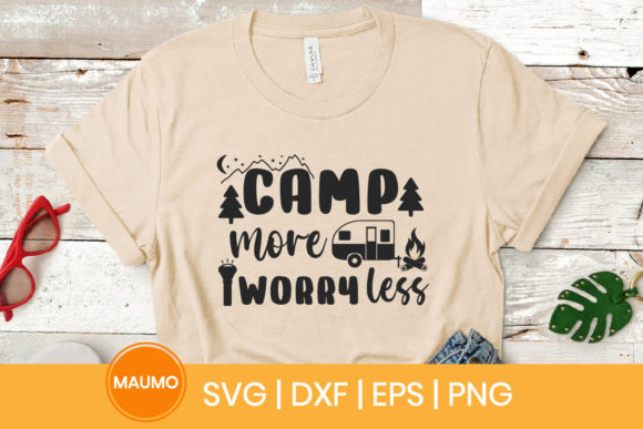 Camp More Worry Less Graphics: Print Templates for Local Branding