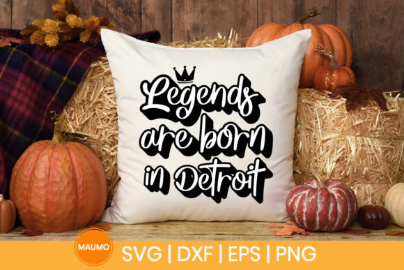 Legends Are Born in Detroit: SVG Graphics & Print Templates