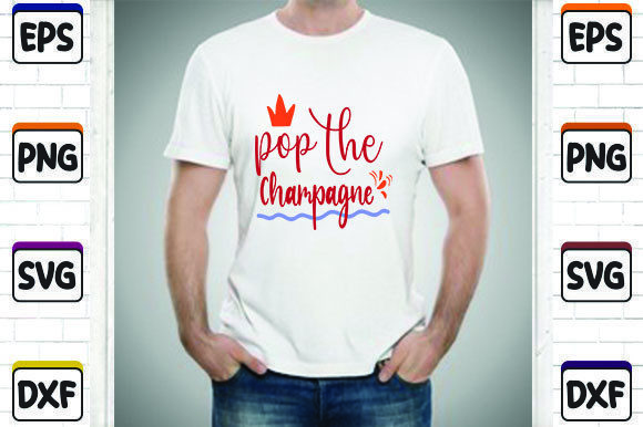 Pop the Champagne: Graphics for T-Shirt Designs