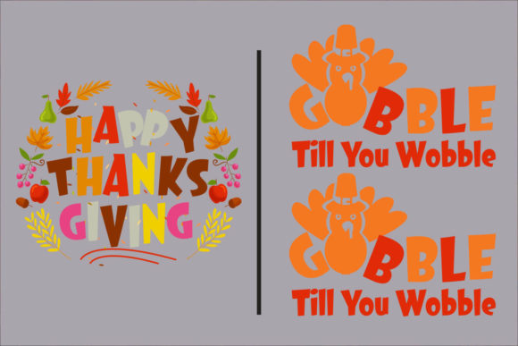 Thanksgiving Bundle T-shirt Design Graphics