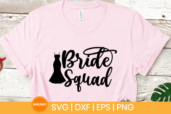 Wedding SVG Quote: Bride Squad